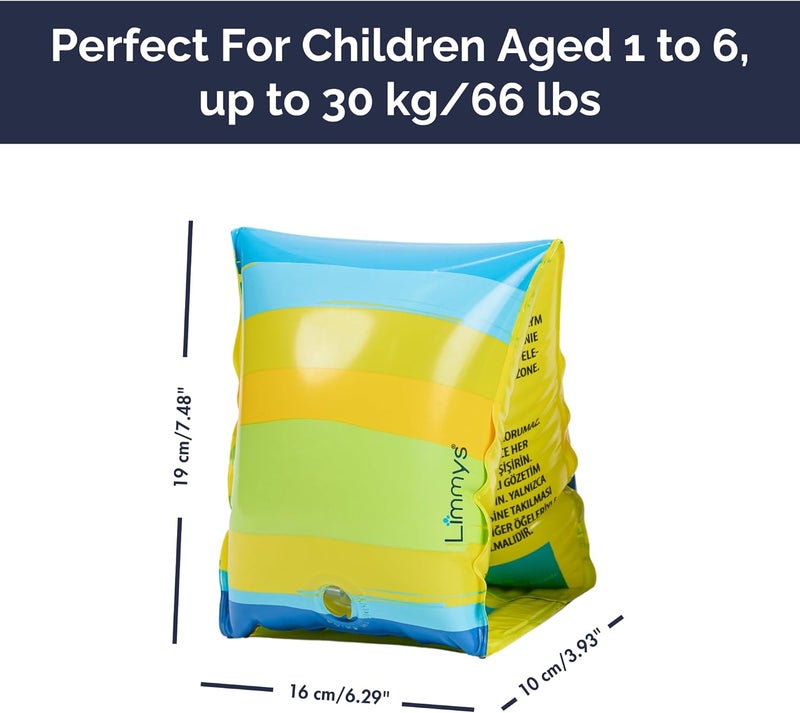 Limmys Premium Kids Floaties – Safe & Comfortable Arm Floaties for Toddlers and Children Ages 1 to 6 – Soft Water Wings and Durable Swim Floaties for Boys & Girls - Image 5